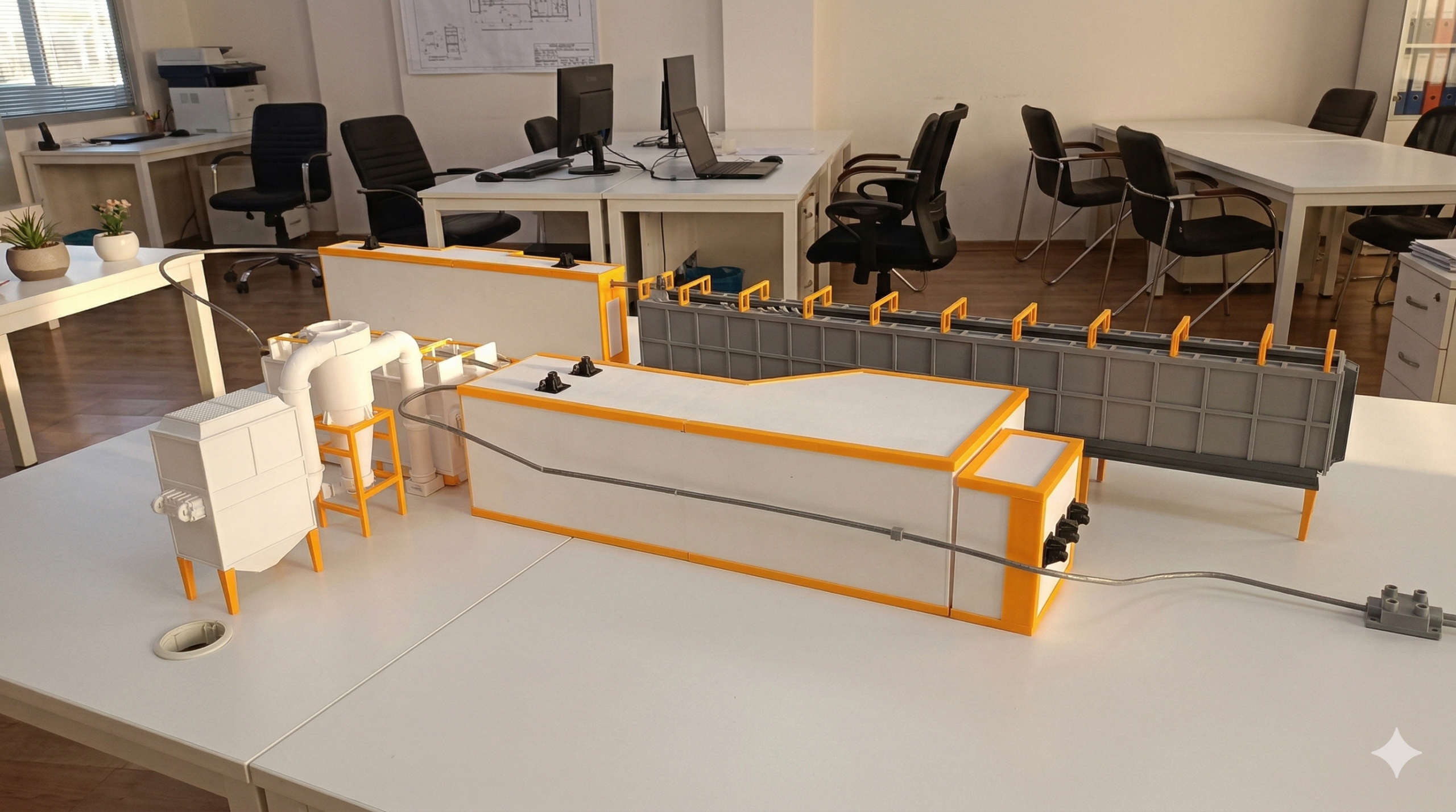 MATEK MAKİNA BOYA VE KURUTMA TESİSİ — mimari maket projesi