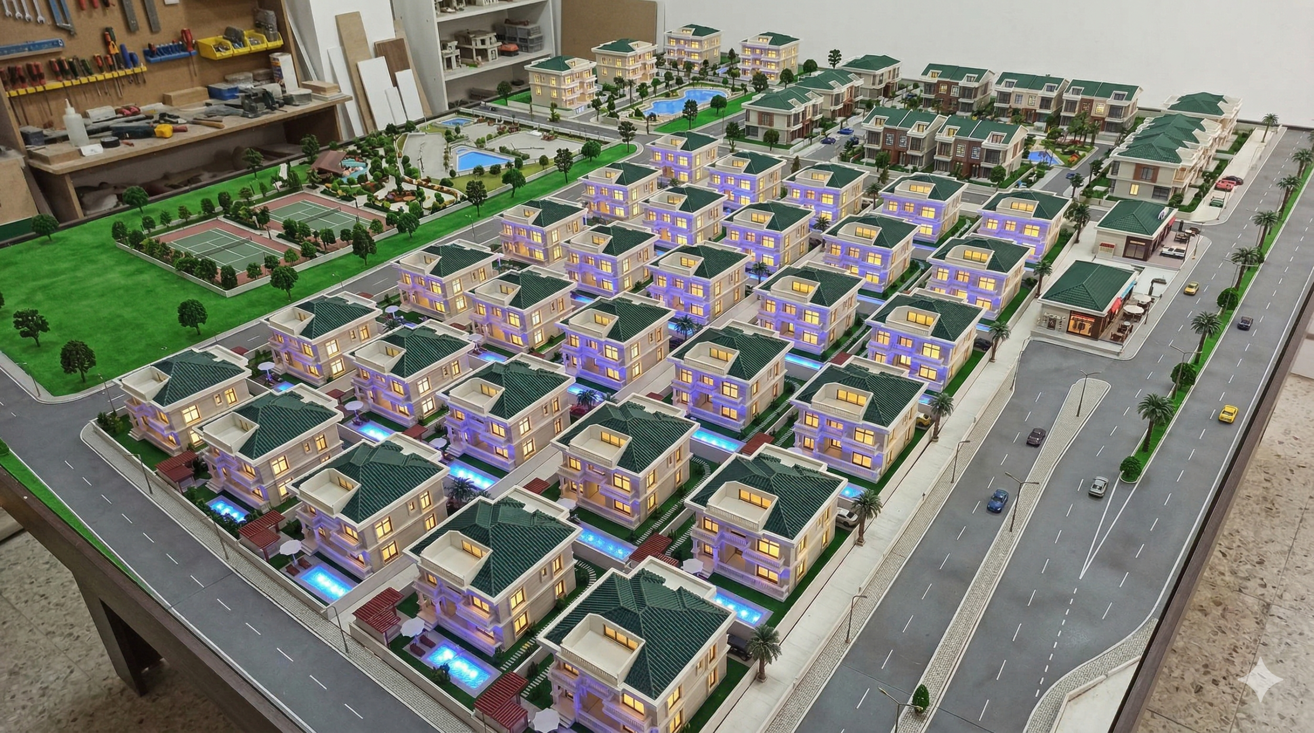 VİLLA İSTANBUL KUMBURGAZ — mimari maket projesi